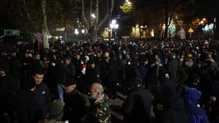 Gürcistan'da AB yanlısı göstericilerin protestoları devam etti