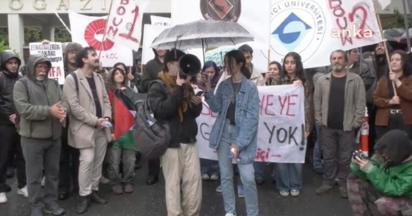 Boğaziç Üniversitesi öğrencileri “Zirve Finans” – Haber Turkiye Laggio’yu protesto etti
