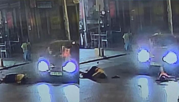 Anne ve kızının kamerada vurulduğu kaza