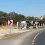 Felaket ucuz! Baliekesir’deki amonyum kamyon yanlışlıkla bir kaza yaptı; 1 yaralı